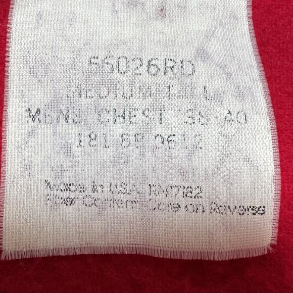 Walls Mens M Red Flannel Shirt Long Sleeve Button Front VTG Outdoor Workwear USA - Picture 7 of 8